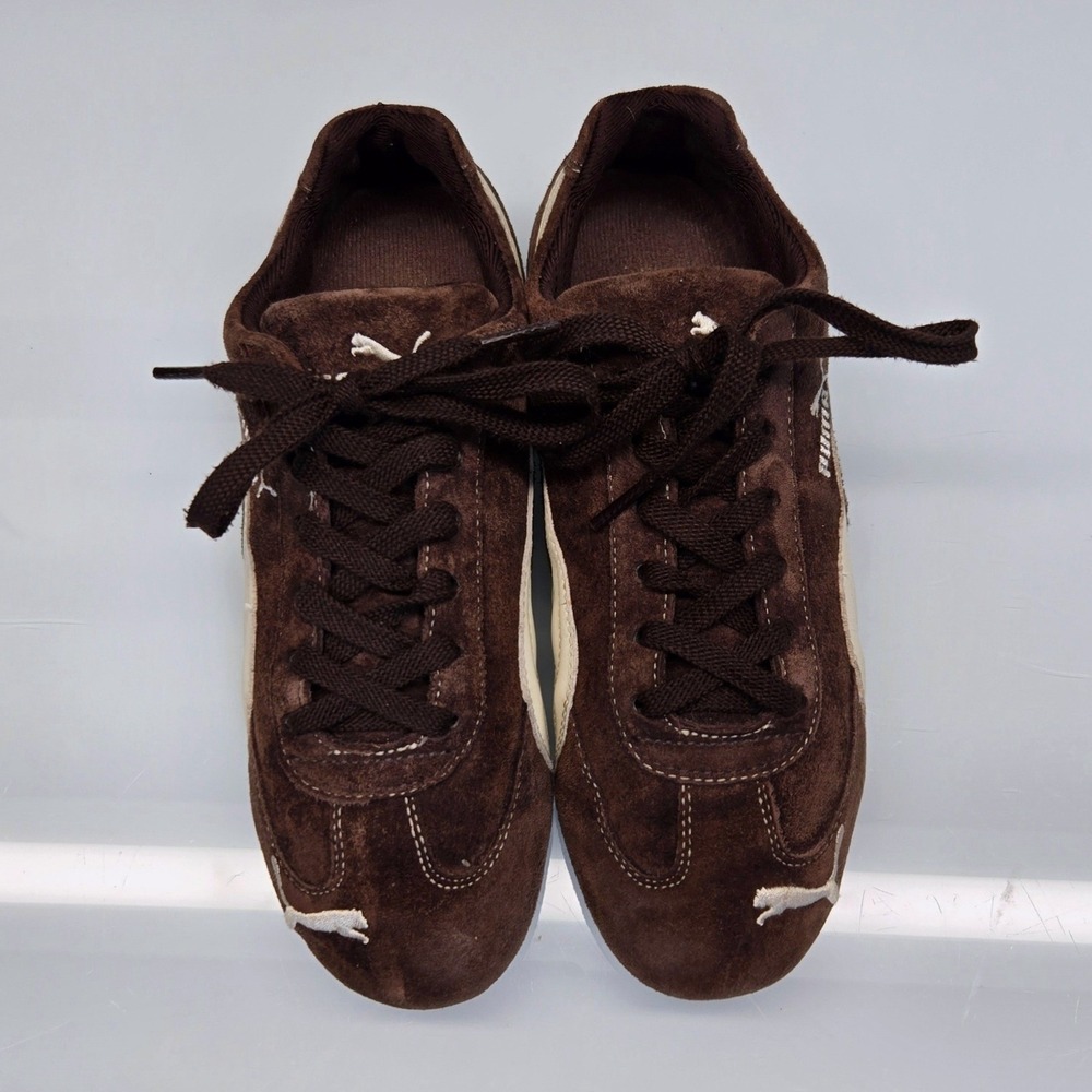 Vintage Y2K Puma Speedcat OG Racing Sneakers Womens 7.5 Chocolate Brown Suede - Picture 2 of 10
